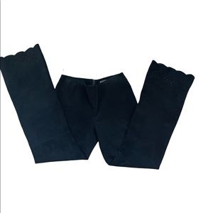 LEATHER LIMITED FLARED PANTS
